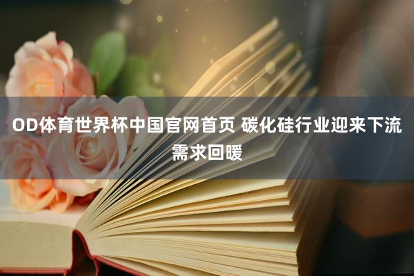 OD体育世界杯中国官网首页 碳化硅行业迎来下流需求回暖