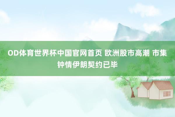 OD体育世界杯中国官网首页 欧洲股市高潮 市集钟情伊朗契约已毕
