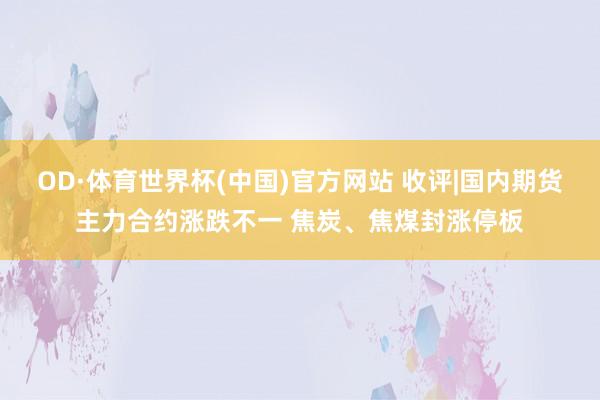 OD·体育世界杯(中国)官方网站 收评|国内期货主力合约涨跌不一 焦炭、焦煤封涨停板