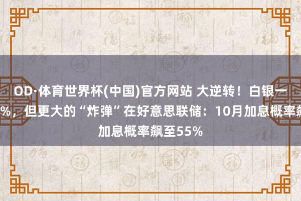 OD·体育世界杯(中国)官方网站 大逆转！白银一度反弹4%，但更大的“炸弹”在好意思联储：10月加息概率飙至55%