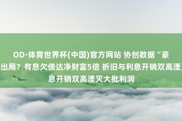 OD·体育世界杯(中国)官方网站 协创数据“豪赌”算力租出局？有息欠债达净财富5倍 折旧与利息开销双高湮灭大批利润
