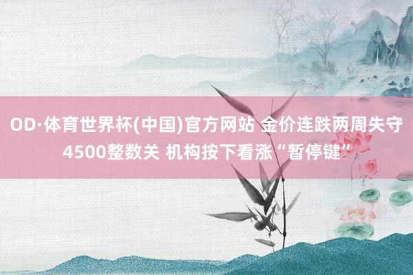 OD·体育世界杯(中国)官方网站 金价连跌两周失守4500整
